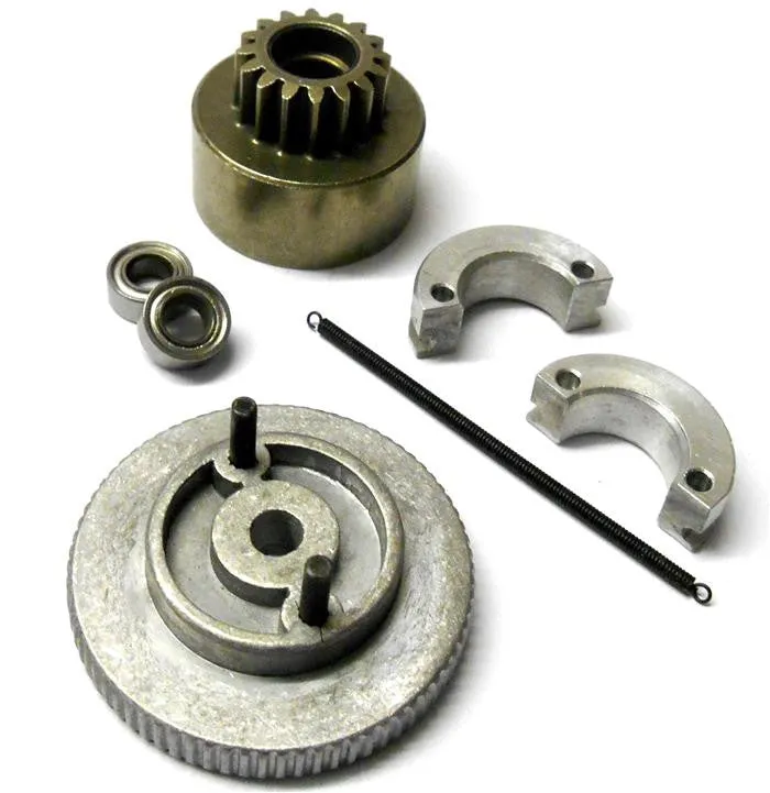 0204868107 .12 - .18 RC Nitro Engine Car 2 Shoe Clutch Flywheel Kit VX 16 Teeth