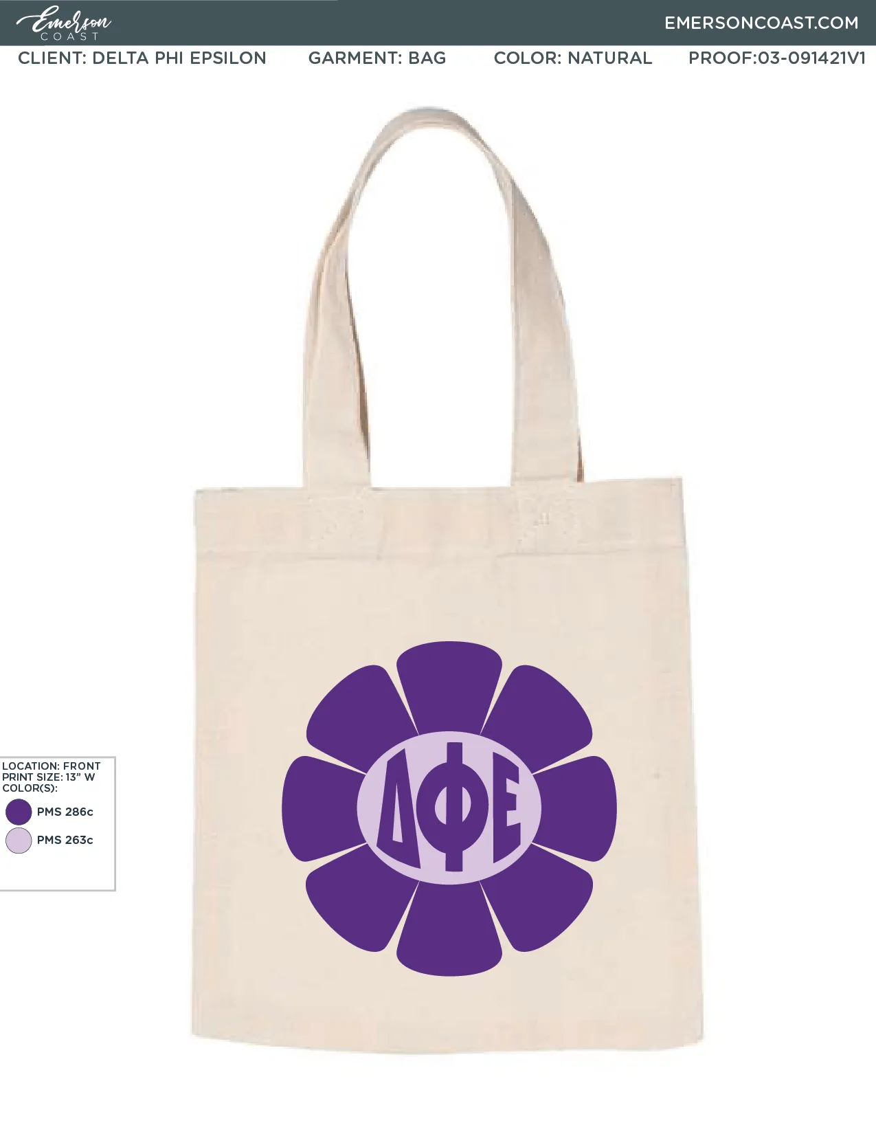 03-091421 Delta Phi Epsilon Kennesaw State University Tote 2021-01