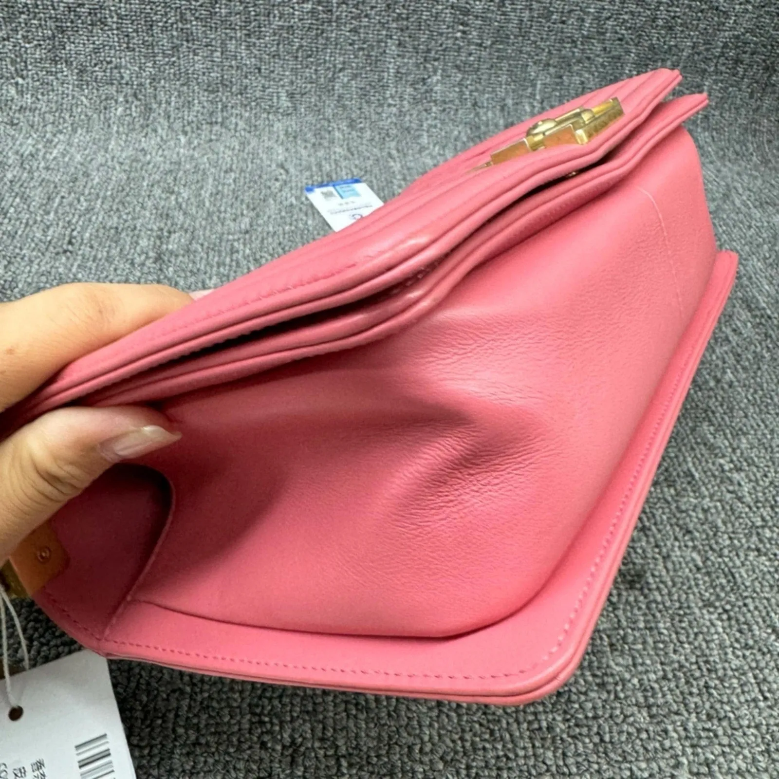 100% Authentic CHANEL Boy Leather Shoulder Bag