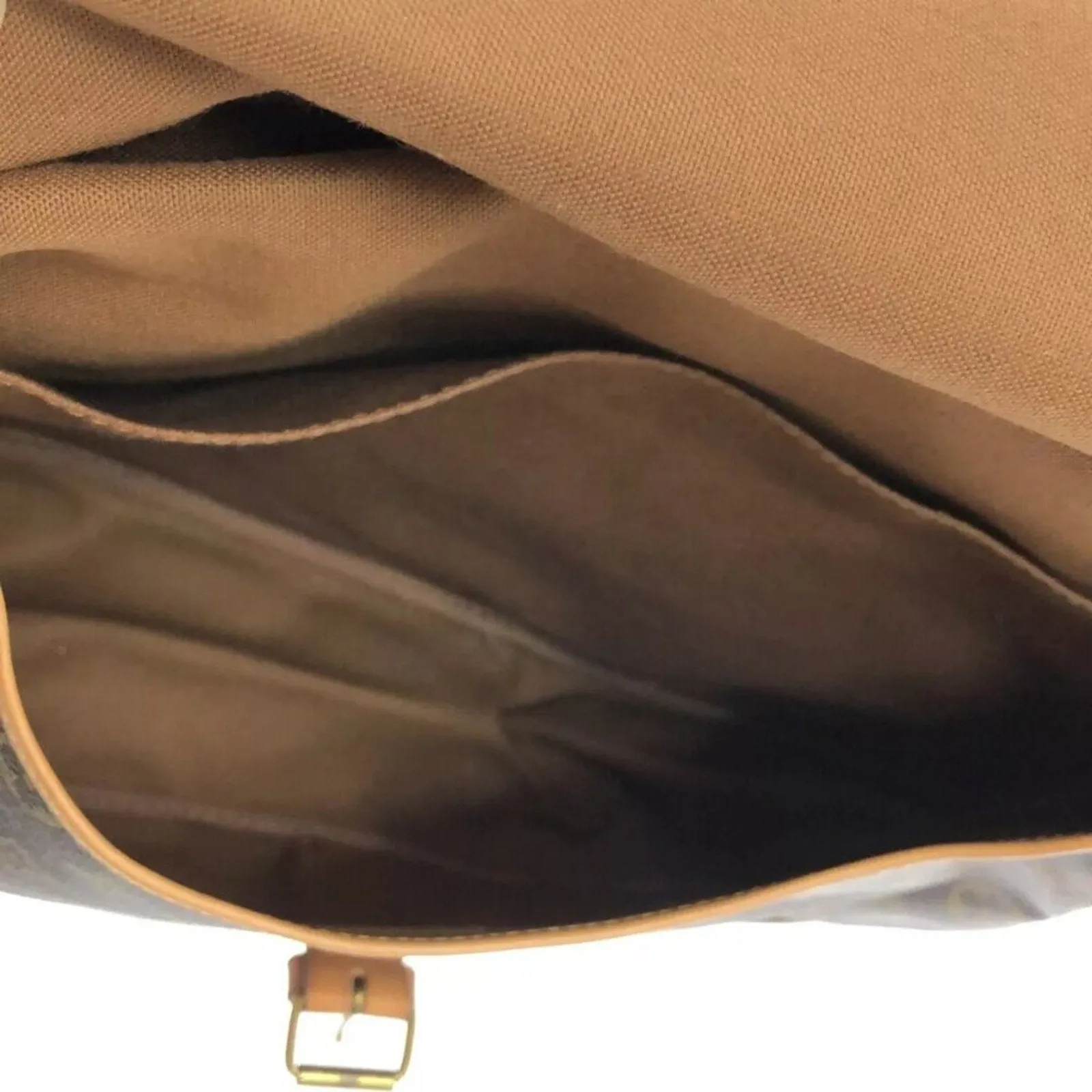 100% Authentic LOUIS VUITTON Saumur 35  Brown Monogram Shoulder Bag