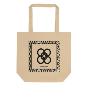 100% cotton Eco Tote Bag, featuring the Adinkra symbol for arrogance