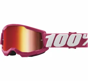 100% STRATA 2 YOUTH Goggles Fletcher Mirror/Red