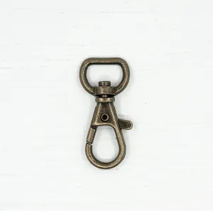 13mm Metal Snap Hooks  Antique Brass