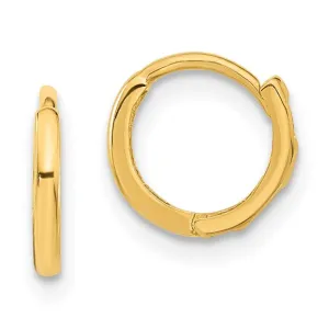 14k Yellow Gold Madi K Children's Hinged Hoop Earrings