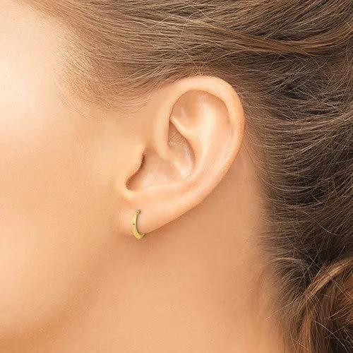14k Yellow Gold Madi K Children's Hinged Hoop Earrings