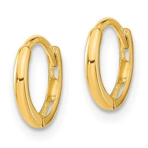 14k Yellow Gold Madi K Children's Hinged Hoop Earrings