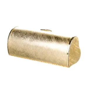 1970s HALSTON METAL HEART CLUTCH