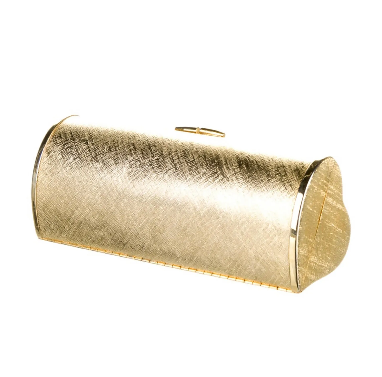 1970s HALSTON METAL HEART CLUTCH