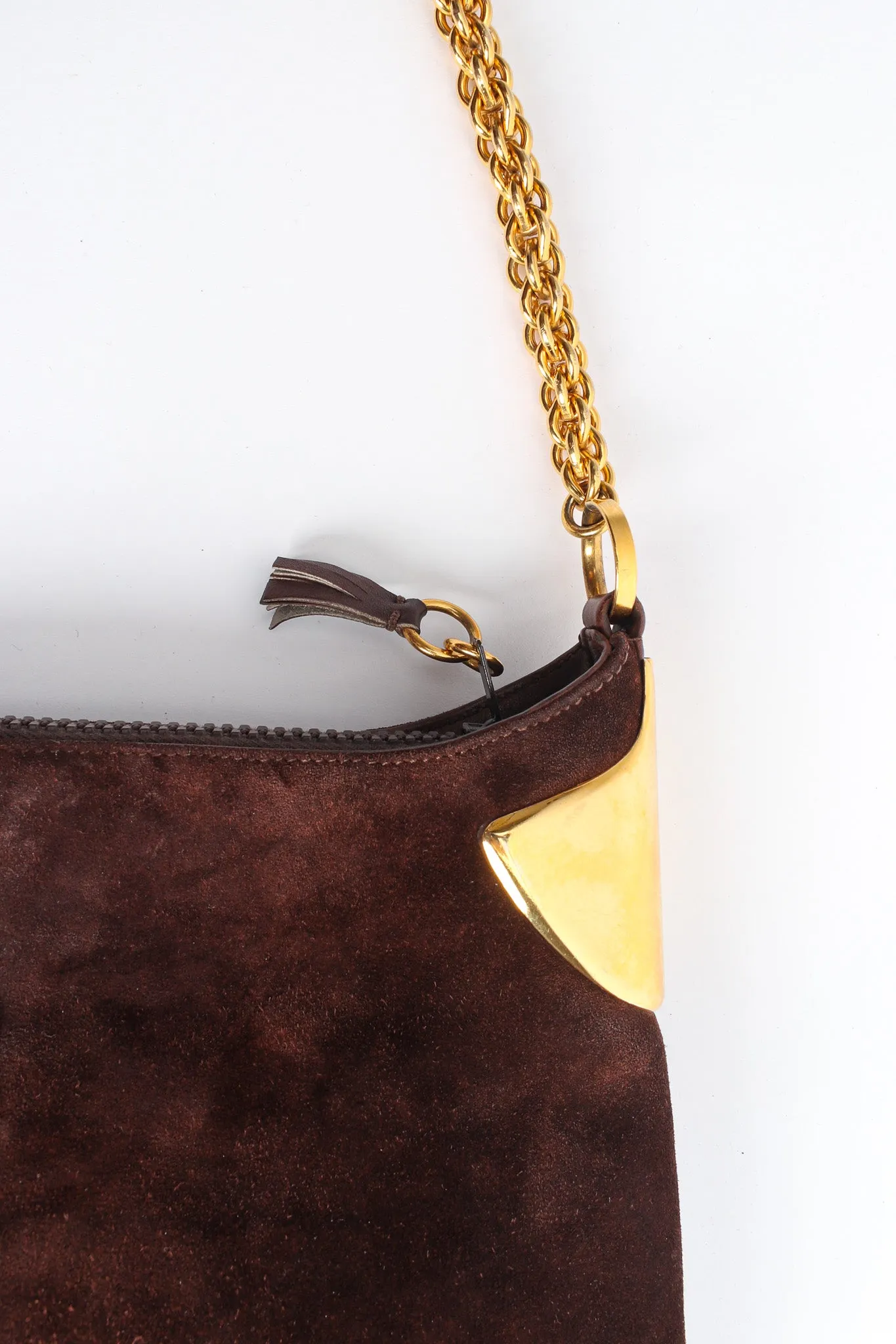 1970s Suede Shoulder Bag