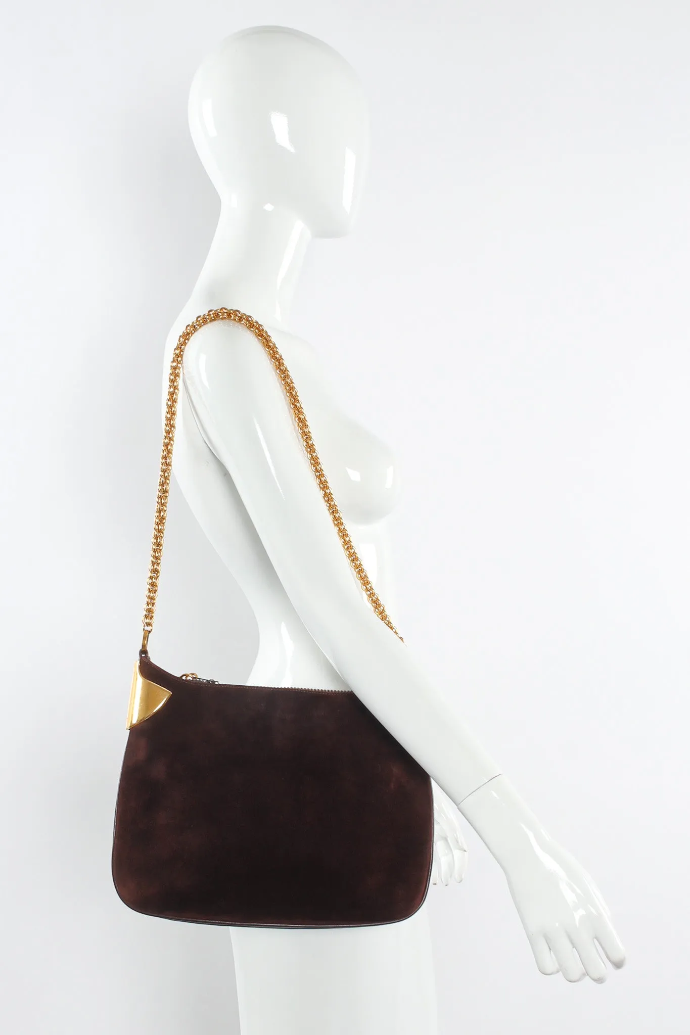 1970s Suede Shoulder Bag