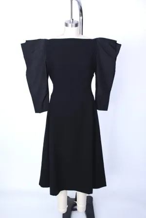 1980s Pauline Trigère Structured Cocktail Dress