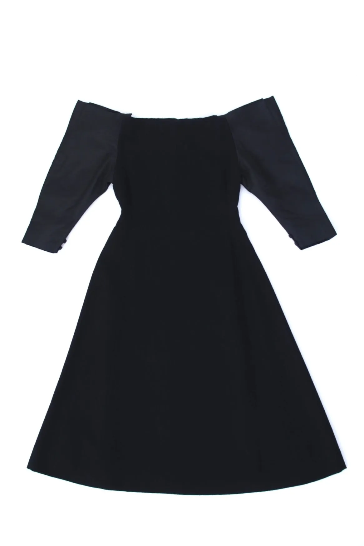 1980s Pauline Trigère Structured Cocktail Dress