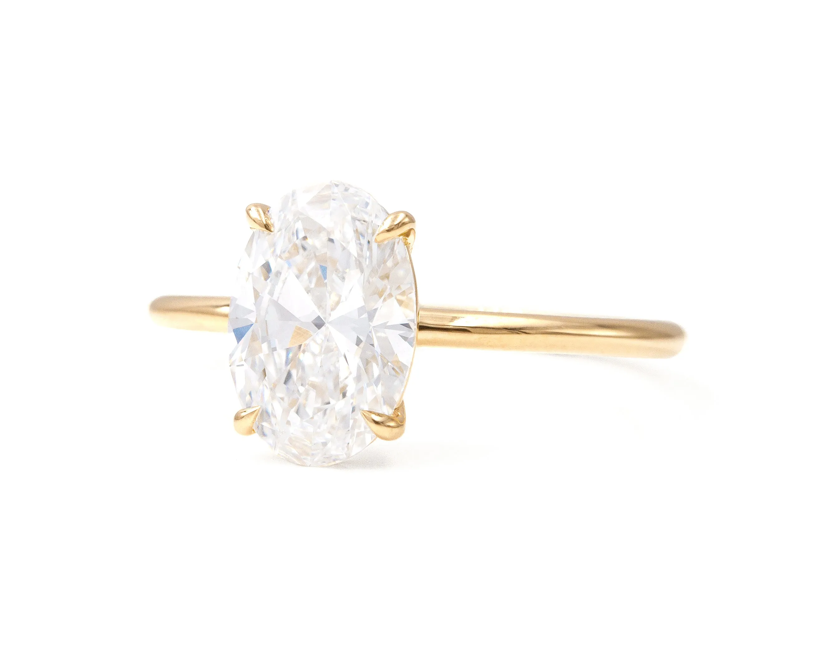 2.07-Carat Brilliant Cut Oval Diamond Solitaire