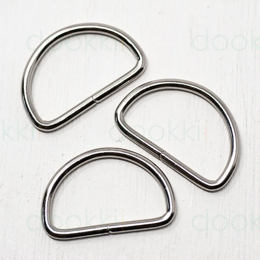 32mm D-ring  Silver