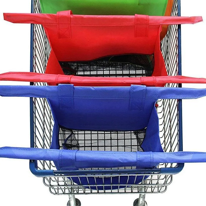 4 in 1 wiederverwendbare Einkaufswagen-Taschen