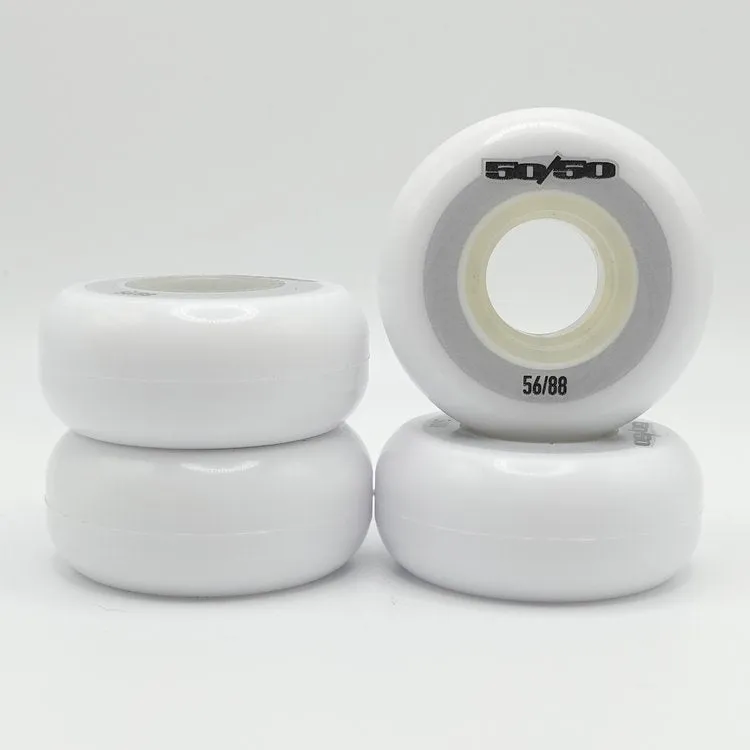50/50 wheels 56mm 88a- White
