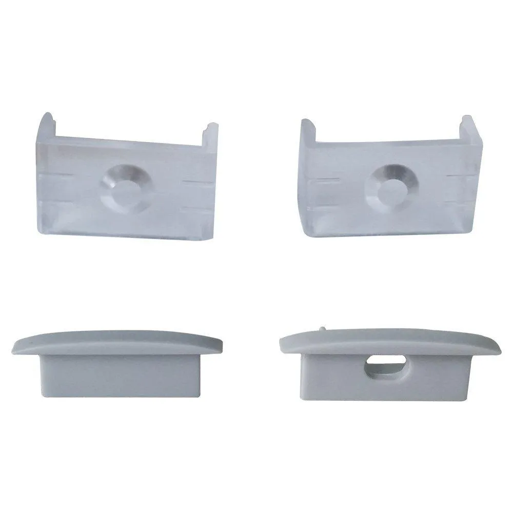 5/10/25/50 Pack Silver U03 10x30mm U-Shape Internal Width 20mm LED Aluminum Channel System with Cover, End Caps and Mounting Clips Aluminum Profile for LED Strip Light Installations