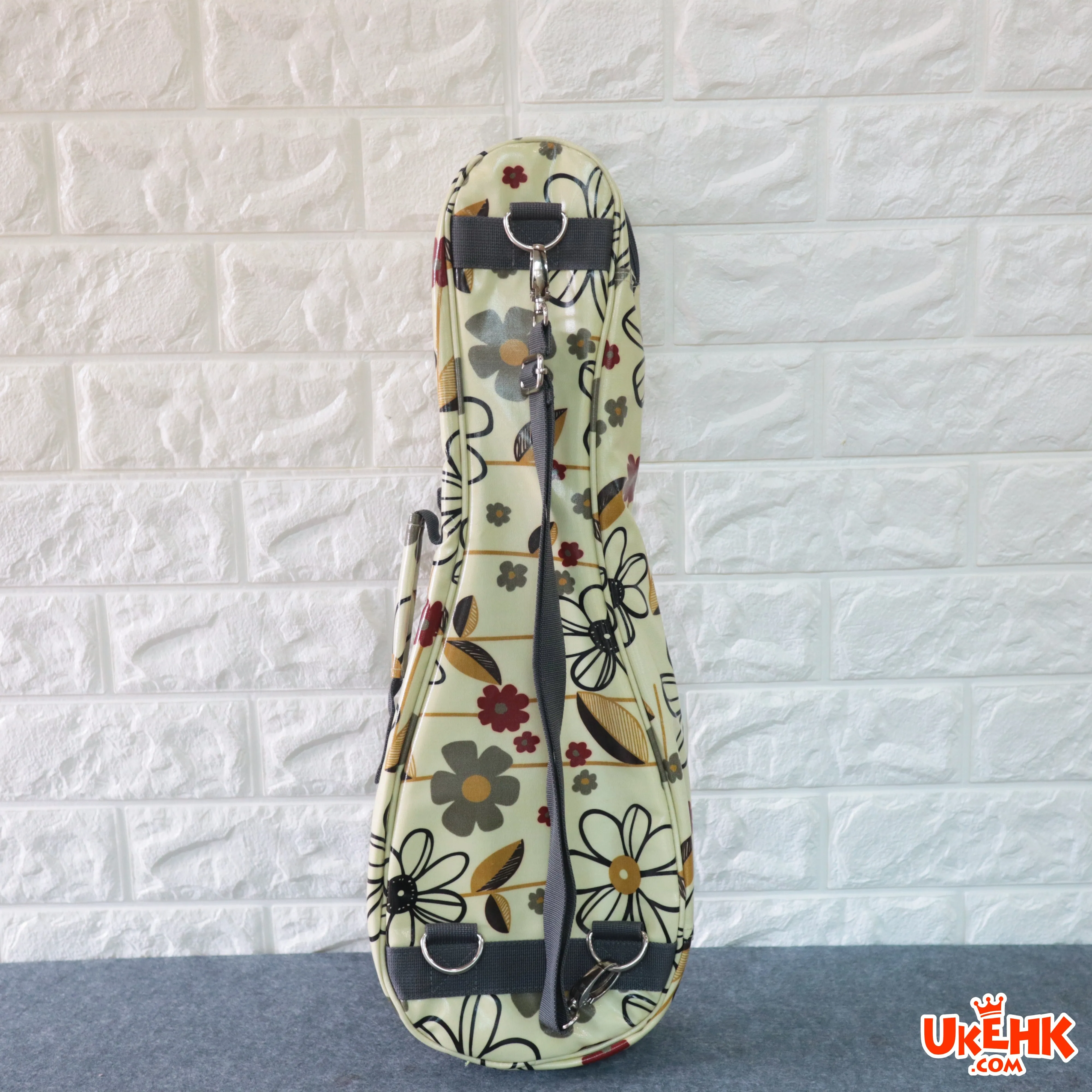 A'AMA Designer Series Gig Bag Soprano-Daisy Floral White(DS-DAISY-WT-S)