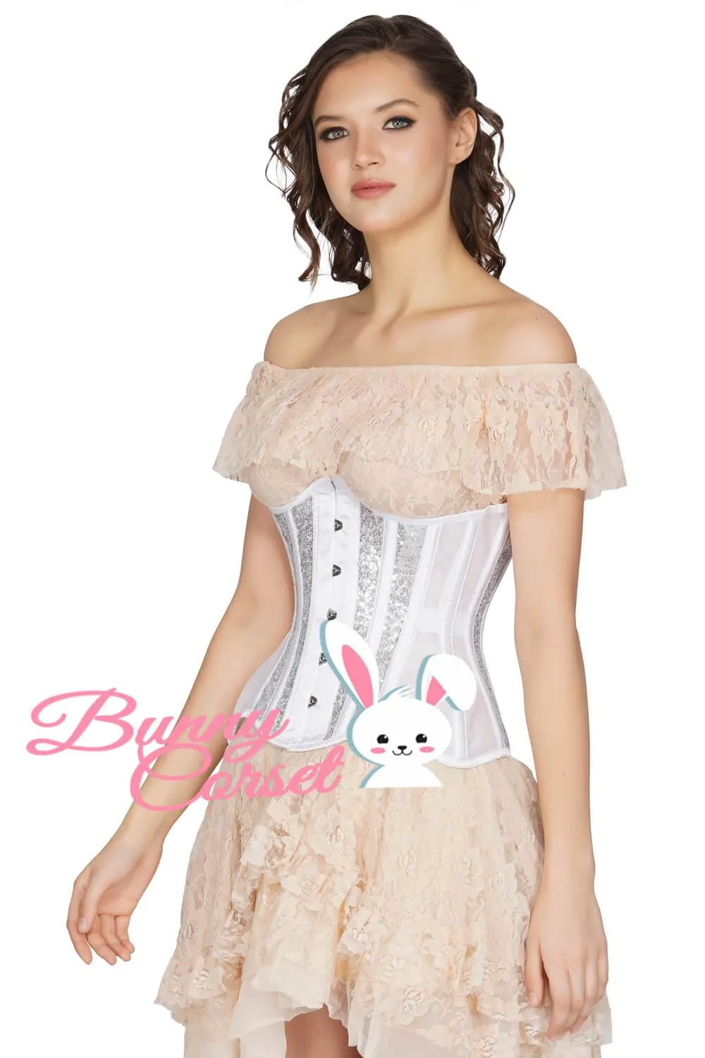 Acarnania Sequin Mesh Couture Corset