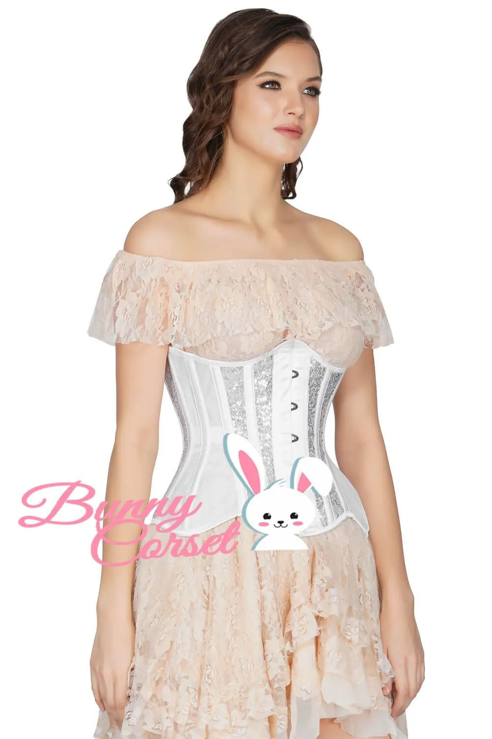 Acarnania Sequin Mesh Couture Corset