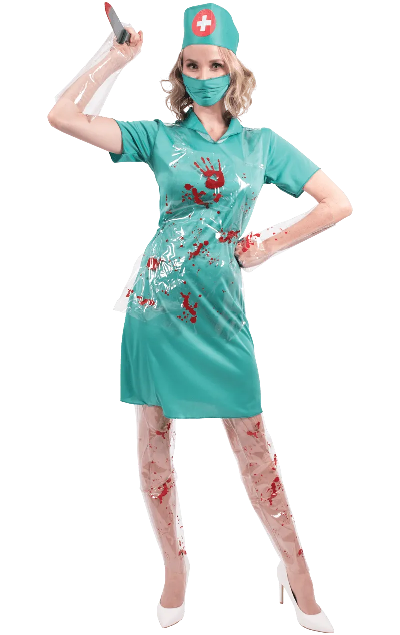 Adult Bloody Nurse Halloween Costume