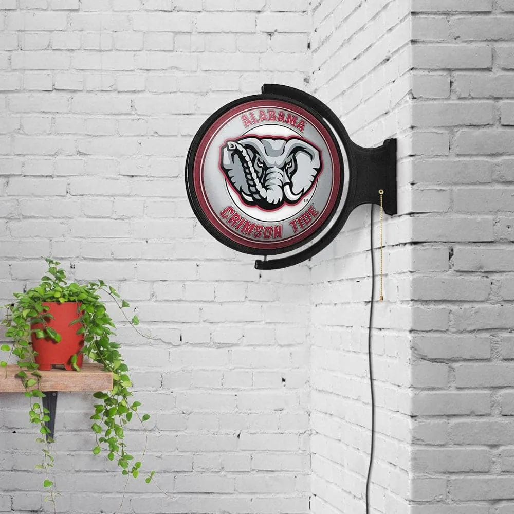 Alabama Crimson Tide: Al Logo - Original Round Rotating Lighted Wall Sign