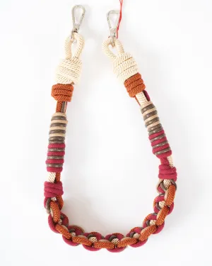 alice bag strap - browns & orange mix