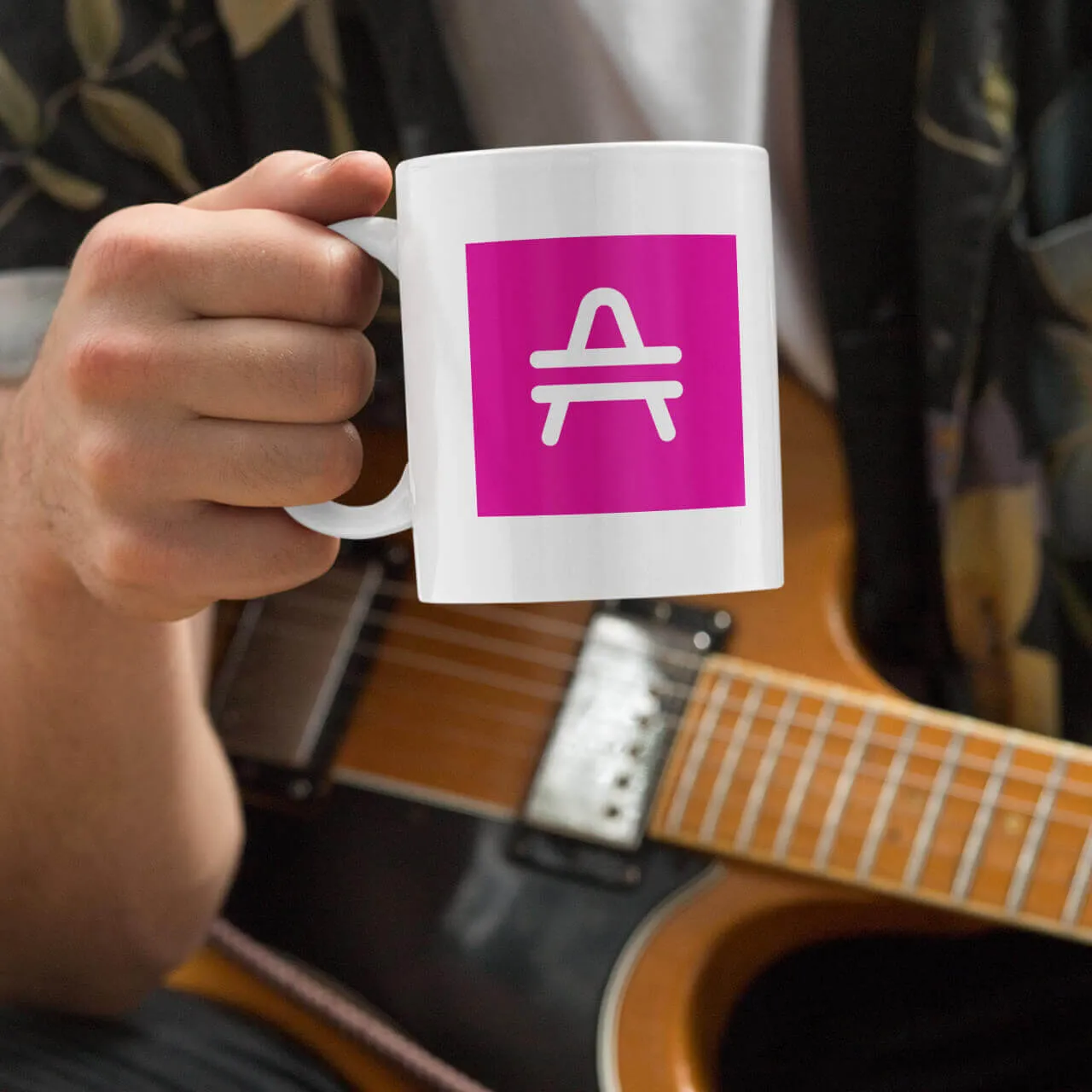 AMP Token Squared Alt-logo Glossy Mug