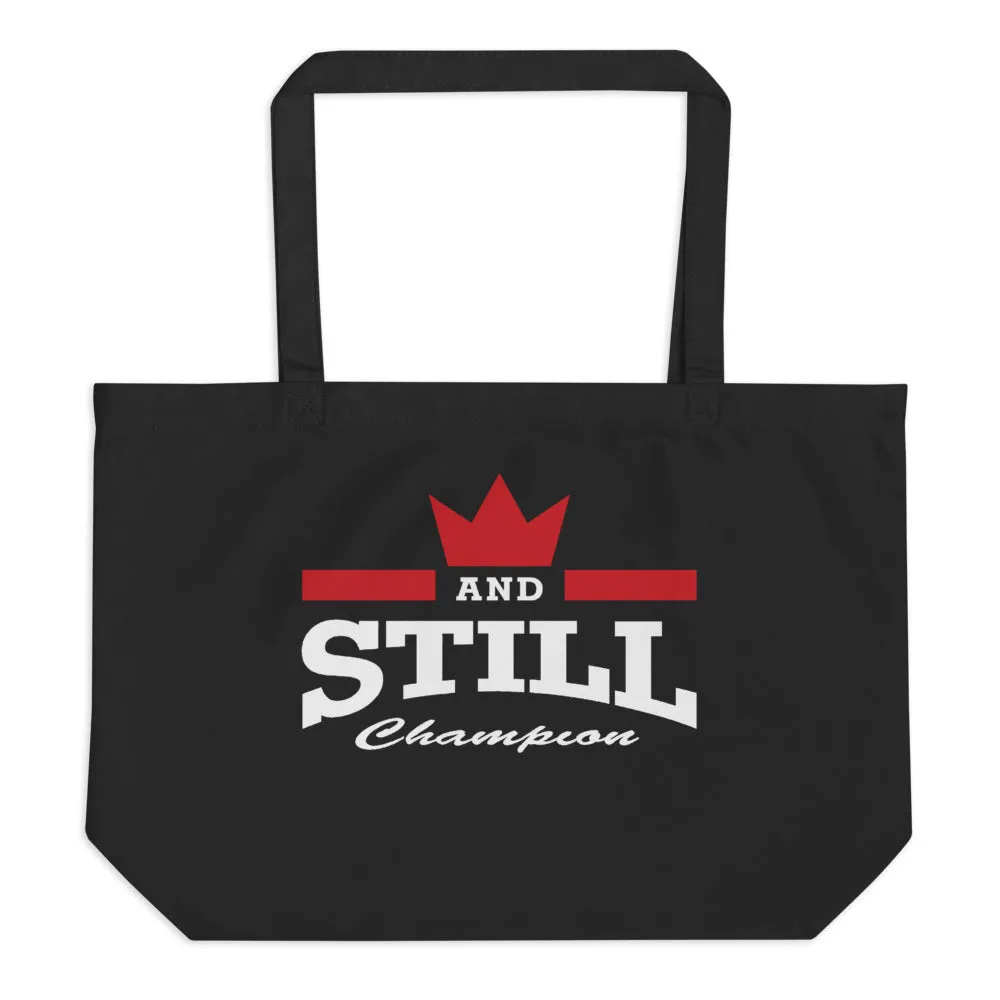 And Still Champion™ large black eco tote