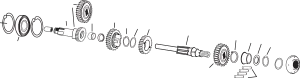 Andrews 254710 Mainshaft Stock Ratio Clutch Gear(4)