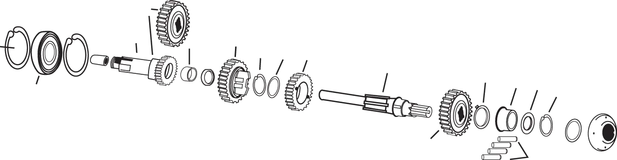 Andrews 254710 Mainshaft Stock Ratio Clutch Gear(4)