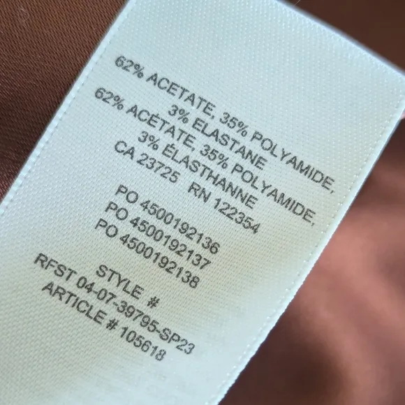 Aritzia Wilfred Bronze Skirt Size 0