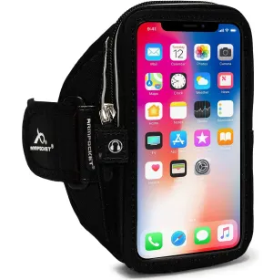 Armpocket Mega i-40 Plus Armband for iPhone 13/12/11 Pro Max/XS Max, 8/7/6 Plus, Galaxy Note 10/S20/S20 