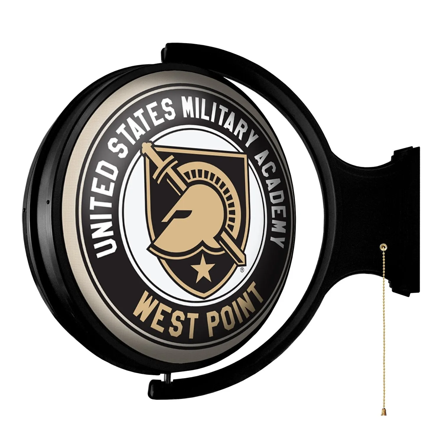 Army Black Knights: Athena's Helmet - Original Round Rotating Lighted Wall Sign