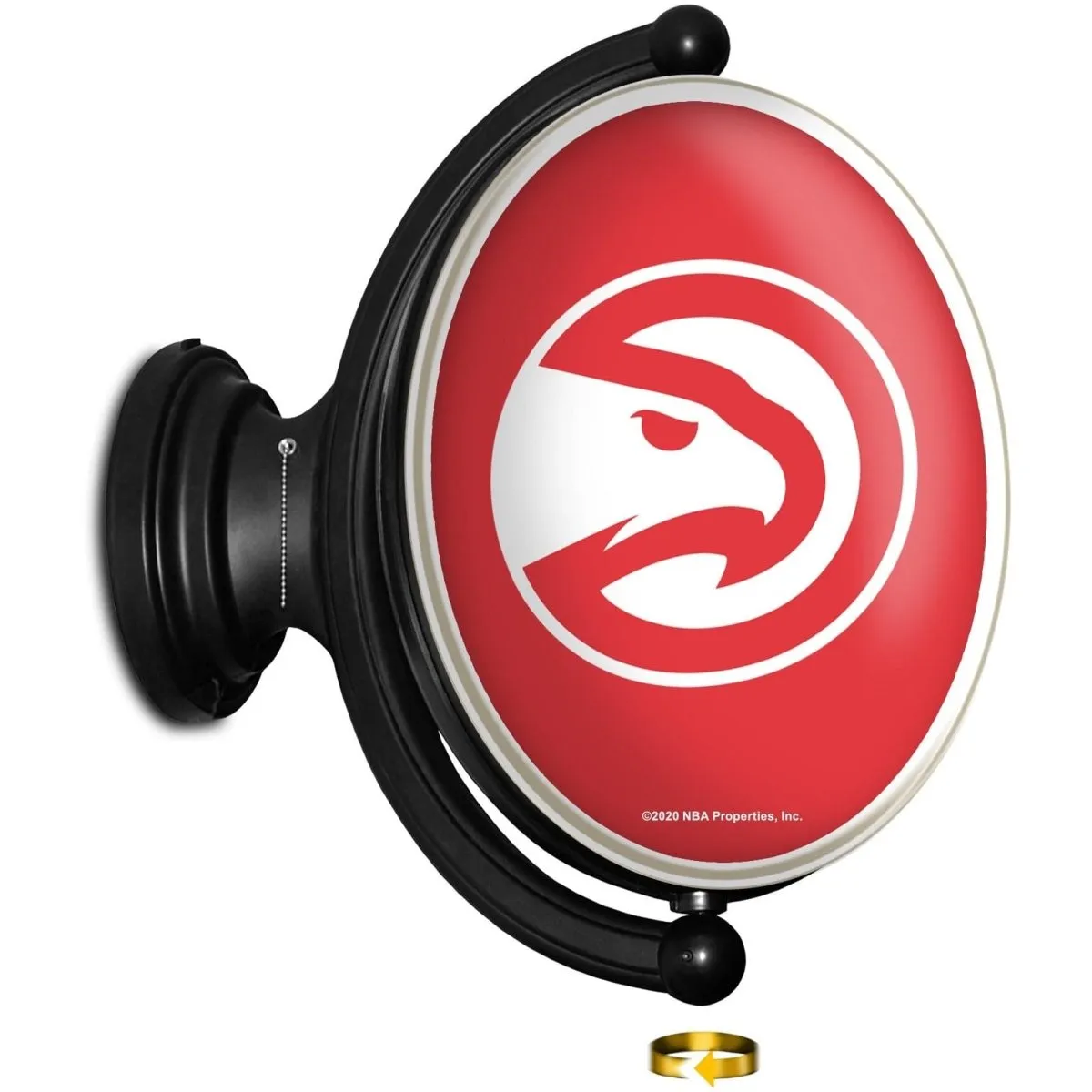 Atlanta Hawks: Original Oval Rotating Lighted Wall Sign