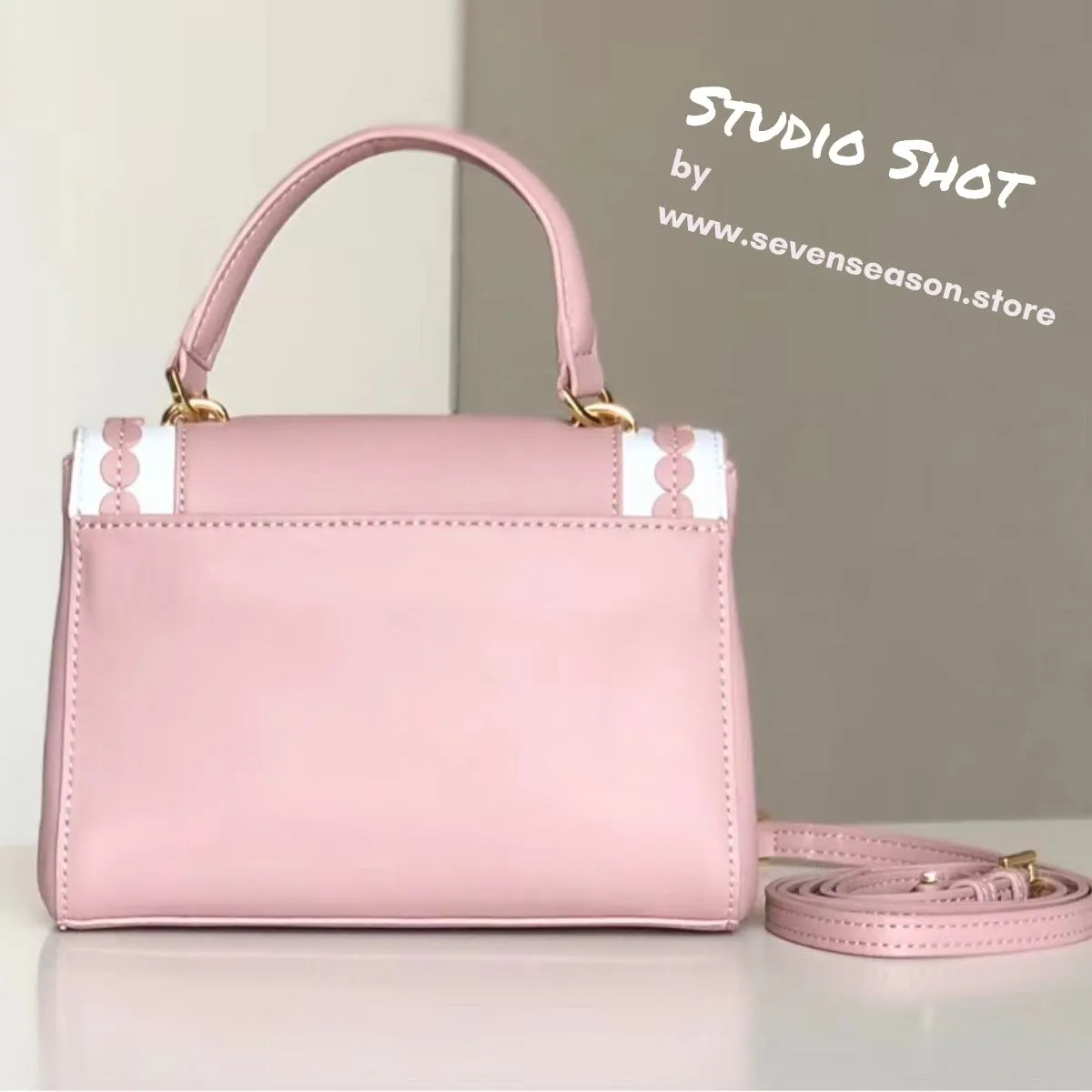Ava Mini Applique Blossom White Crossbody Bag