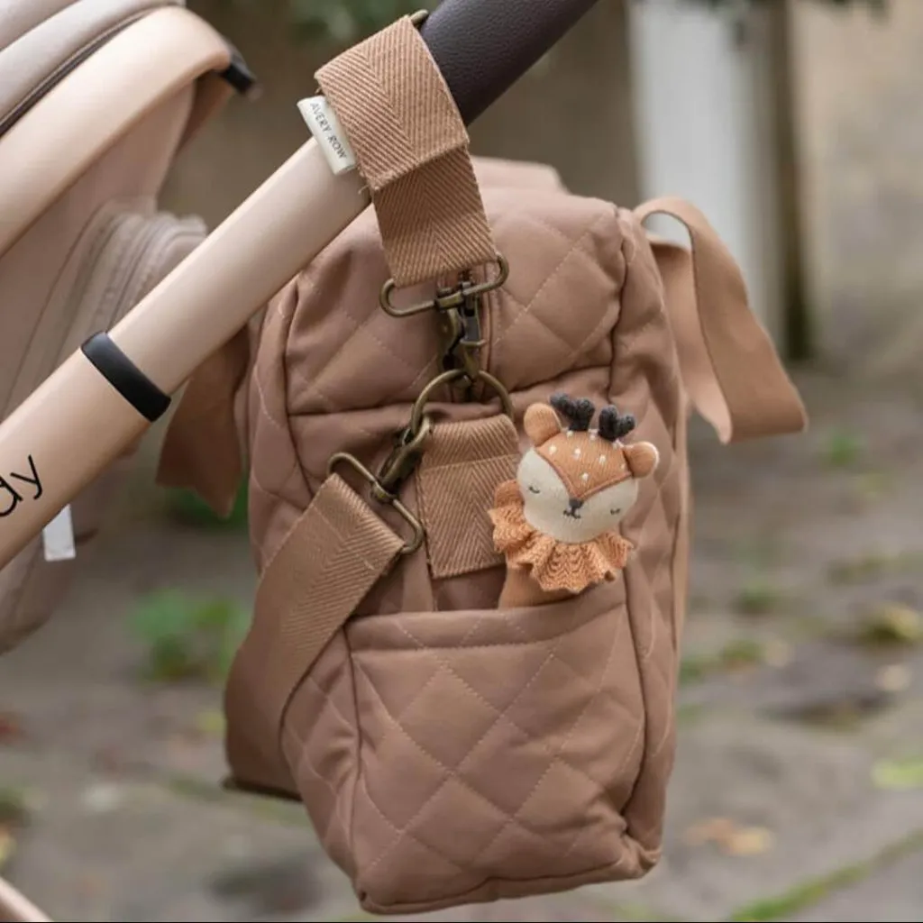 AVERY ROW Baby Changing Bag - Latte (With Pram Clips)