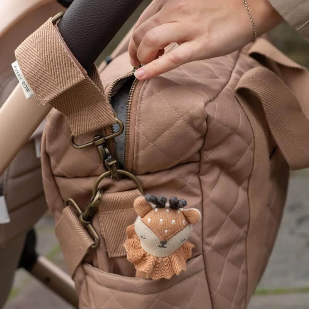 AVERY ROW Baby Changing Bag - Latte (With Pram Clips)