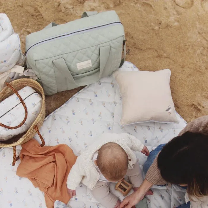 AVERY ROW Baby Changing Bag - Sage (With Pram Clips)