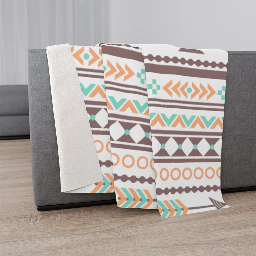 Aztec Earth Sherpa Blanket