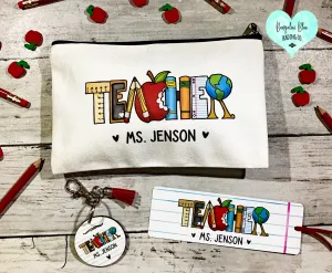 Back To School Pencil Bag Sets - Teacher