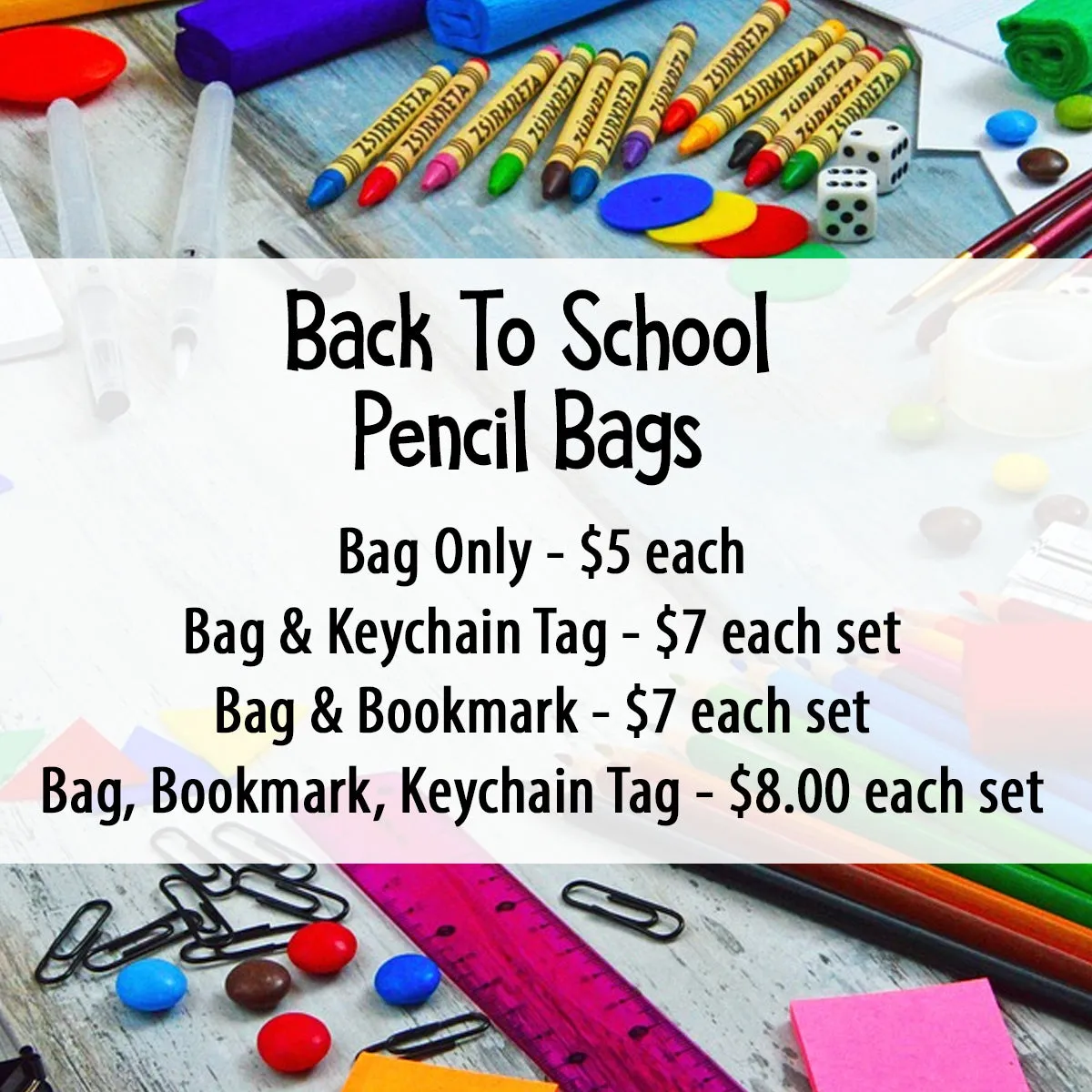 Back To School Pencil Bag Sets - Teacher