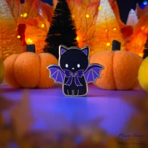 Bat Cat Enamel Pin