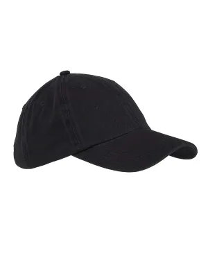 Big Accessories Enzyme Washed Low Profile Cap | Black