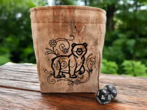 Black Bear dice bag