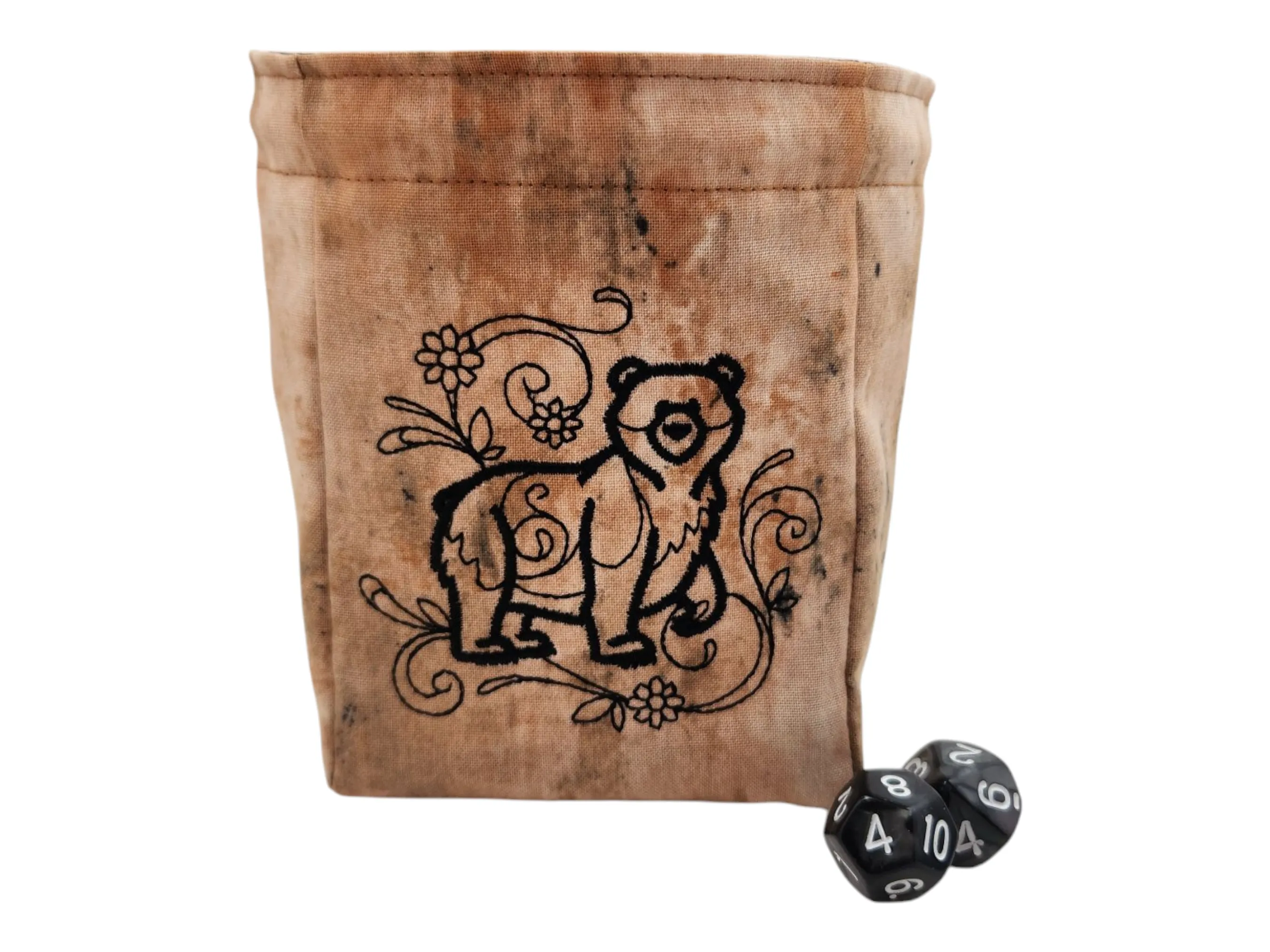 Black Bear dice bag