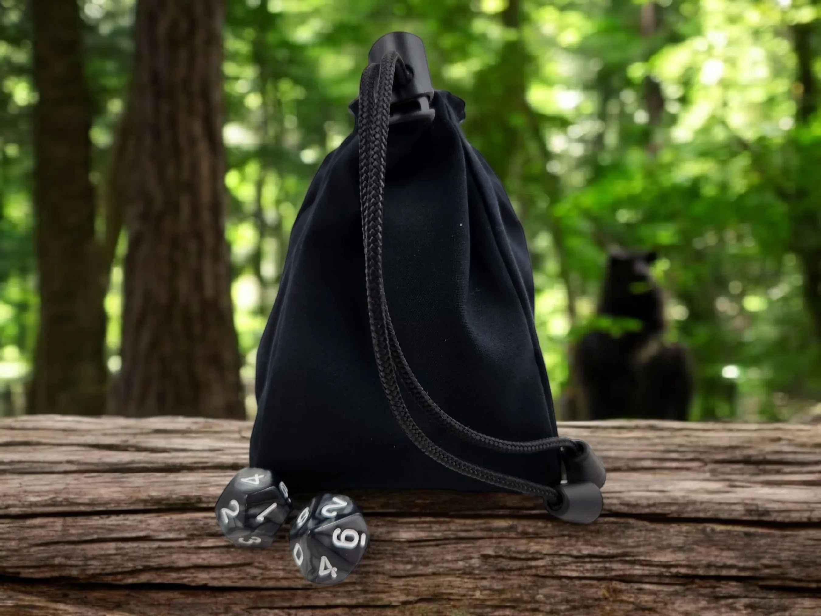 Black Bear dice bag