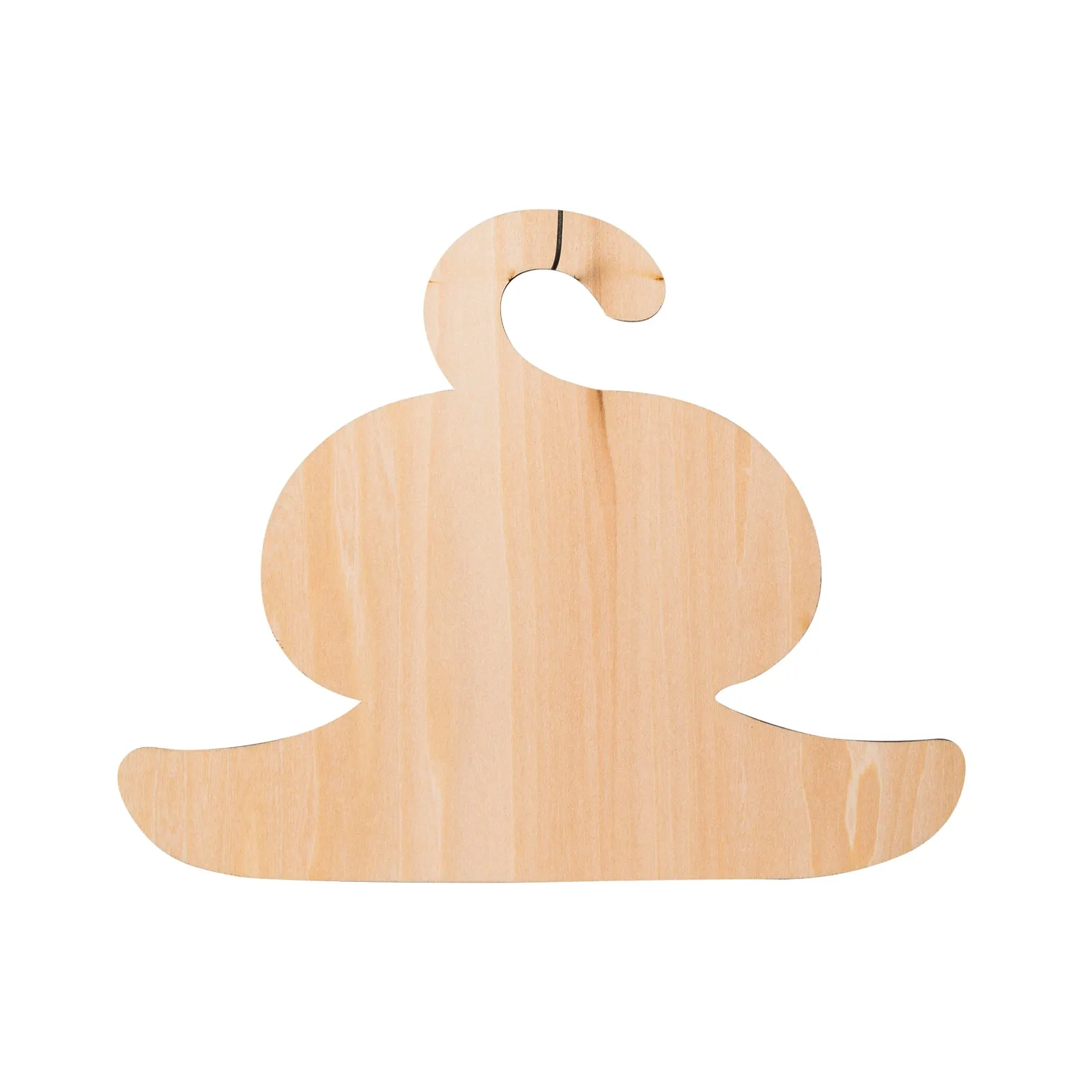 Black Penguin wooden cloth hanger
