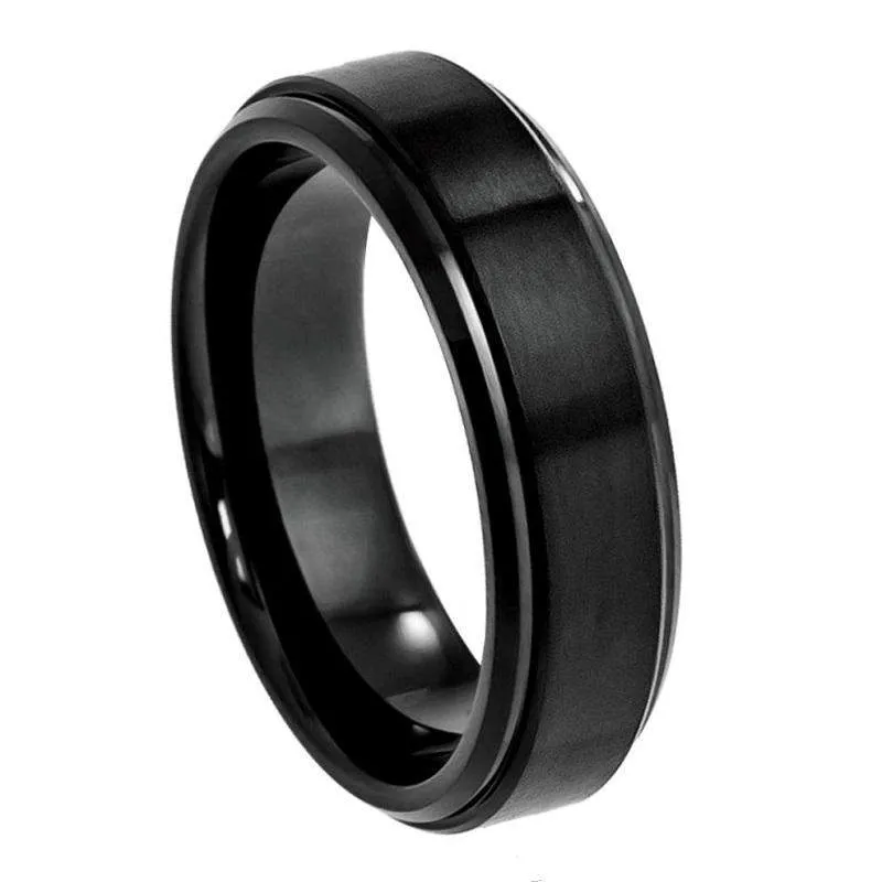 Black Tungsten with Stepped Edge