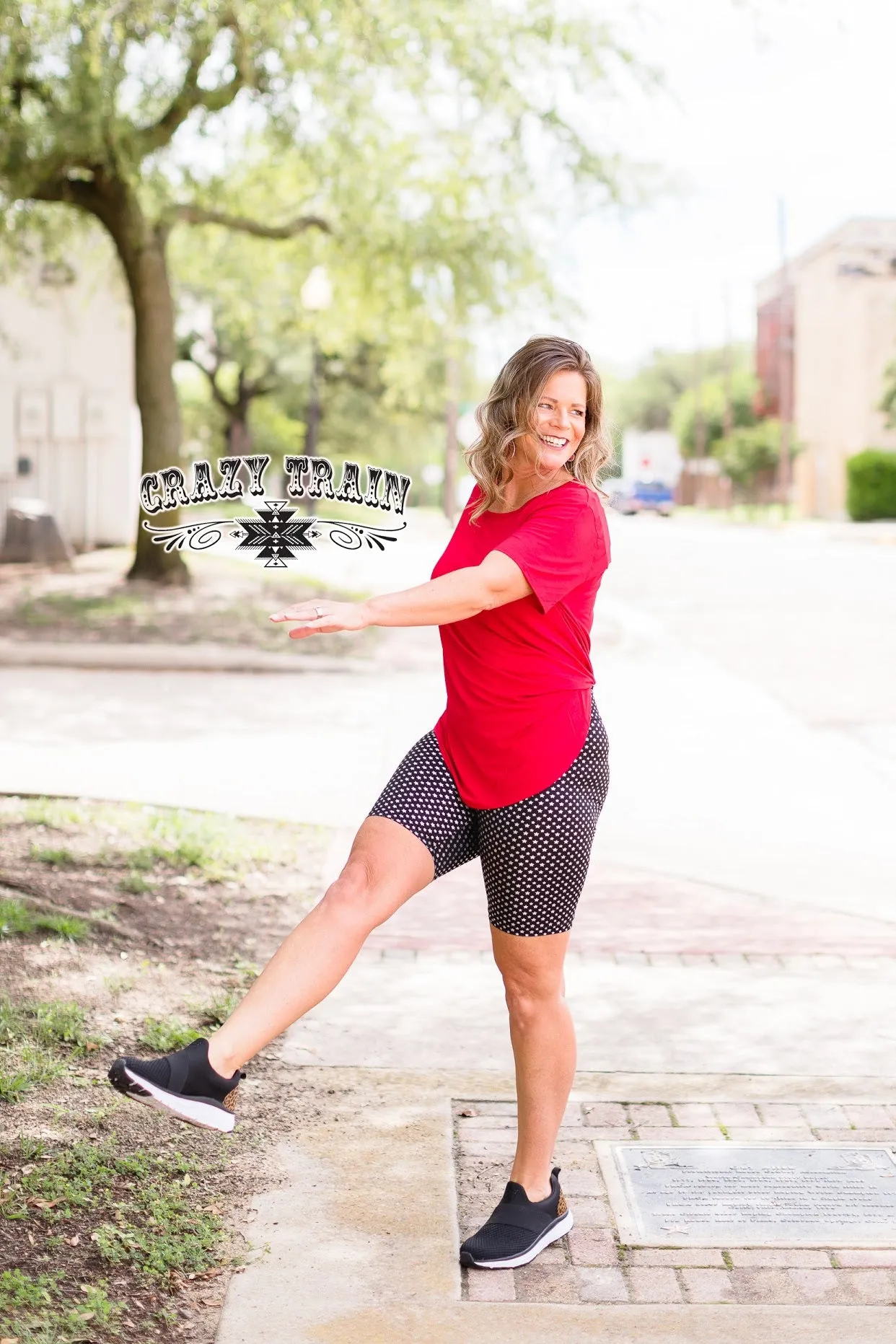 BLACK W/ SILVER STARS - BIKER BABE SHORTS